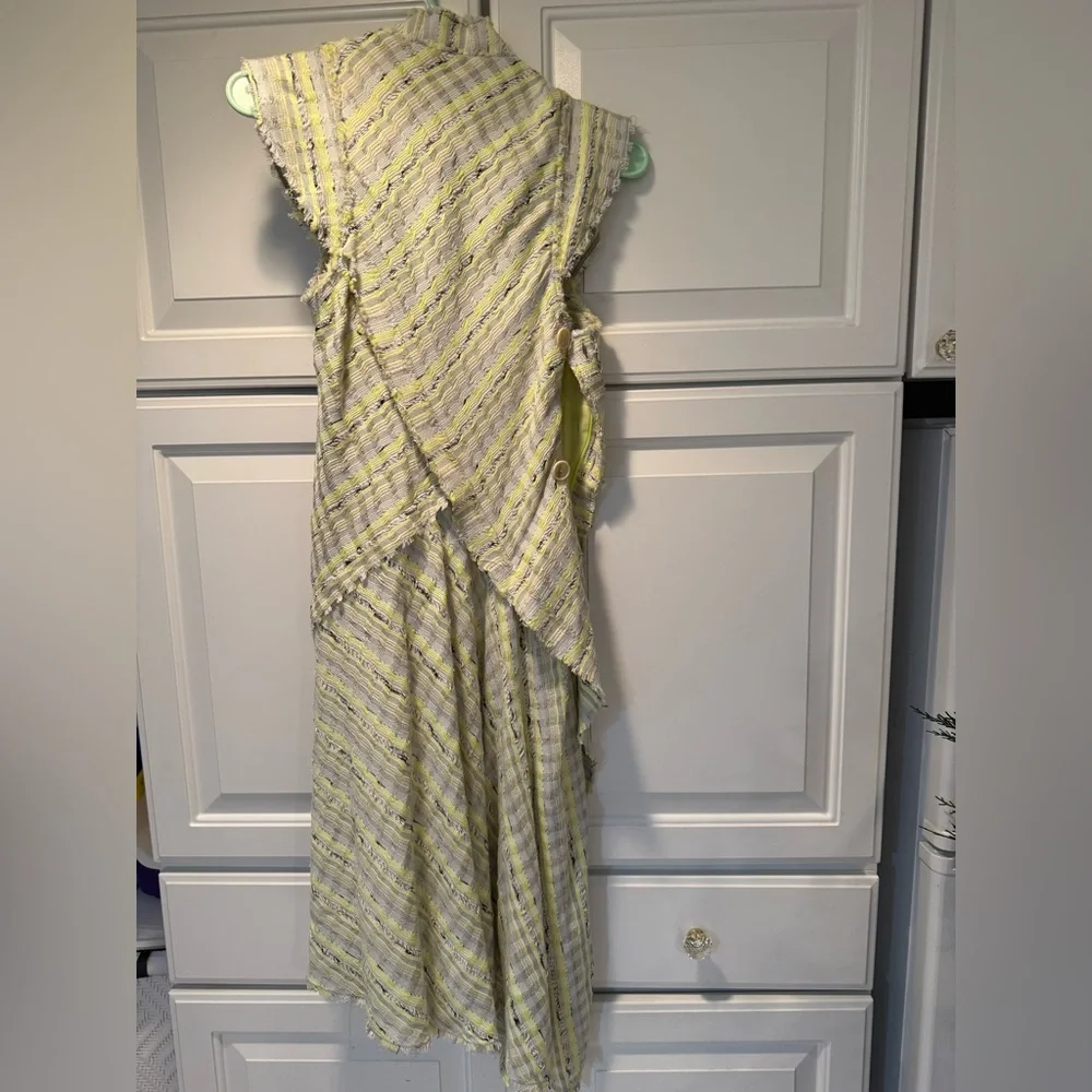 Proenza Schouler Elegant Yellow and White Women's Dress 4 - Picture 2 of 2